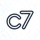 c7官网官方标识logo，橙色与深蓝色搭配的品牌徽标